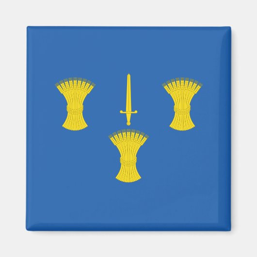 Vlag van Cheshire (VK) Magneet (Voorkant)