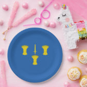 Vlag van Cheshire (VK) Papieren Bordje (Feest)