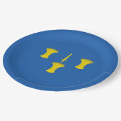 Vlag van Cheshire (VK) Papieren Bordje (Gekanteld)