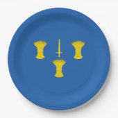 Vlag van Cheshire (VK) Papieren Bordje (Voorkant)