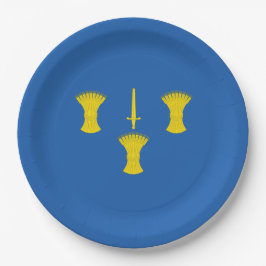 Vlag van Cheshire (VK) Papieren Bordje