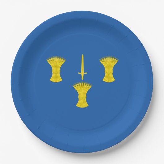 Vlag van Cheshire (VK) Papieren Bordje (Voorkant)