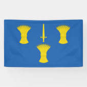 Vlag van Cheshire (VK) Spandoek (Horizontaal)