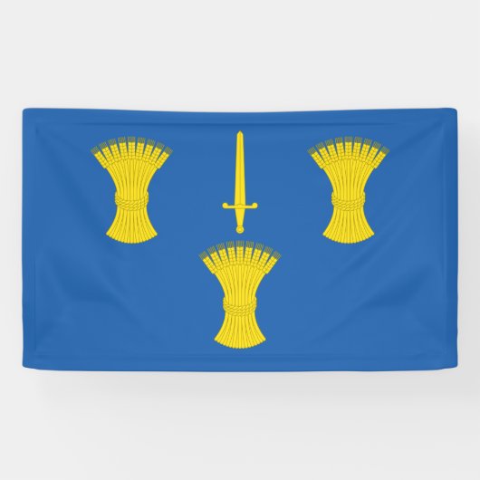 Vlag van Cheshire (VK) Spandoek (Horizontaal)