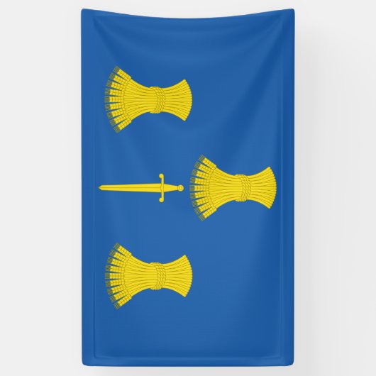 Vlag van Cheshire (VK) Spandoek (Verticaal)