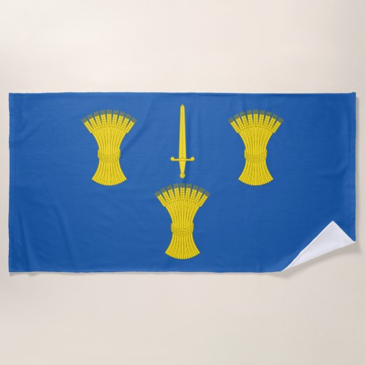 Vlag van Cheshire (VK) Strandlaken (Voorkant)
