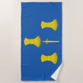 Vlag van Cheshire (VK) Strandlaken (Voorkant)