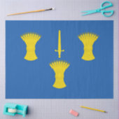Vlag van Cheshire (VK) Tissuepapier (Craft)