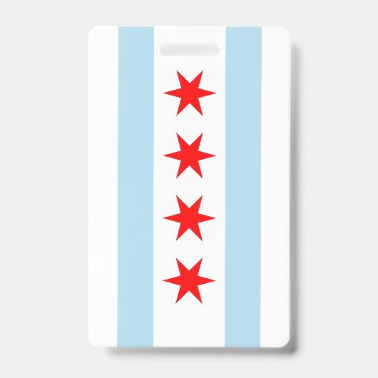 Vlag van Chicago Badge (Voorzijde)
