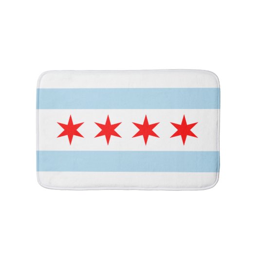 vlag van Chicago Badmat (Voorkant)