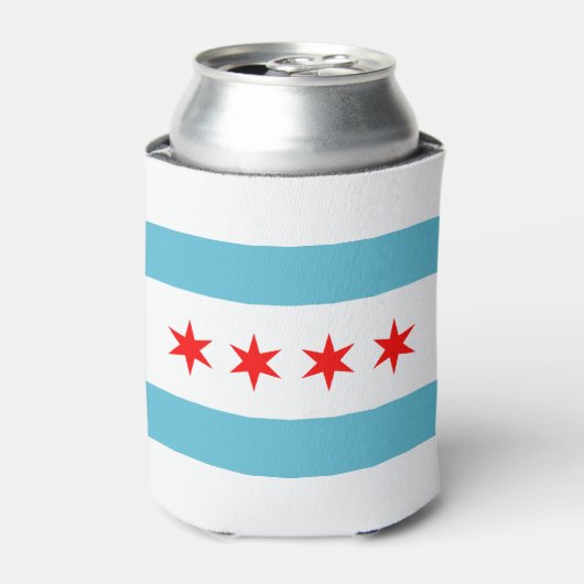 vlag van Chicago Blikjeskoeler (Blikje Voorkant)