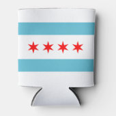 vlag van Chicago Blikjeskoeler (Voorkant)