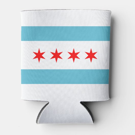 vlag van Chicago Blikjeskoeler (Voorkant)