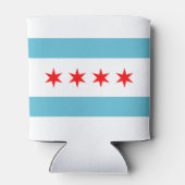 vlag van Chicago Blikjeskoeler (Achterkant)