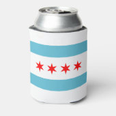 vlag van Chicago Blikjeskoeler (Blikje Achterkant)