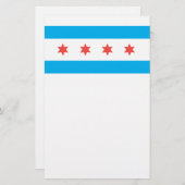 vlag van Chicago Briefpapier (Voorkant / Achterkant)