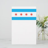 vlag van Chicago Briefpapier (Staand voorkant)