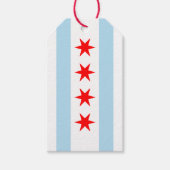 vlag van Chicago Cadeaulabel (Voorkant)