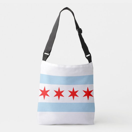vlag van Chicago Crossbody Tas (Voorkant)
