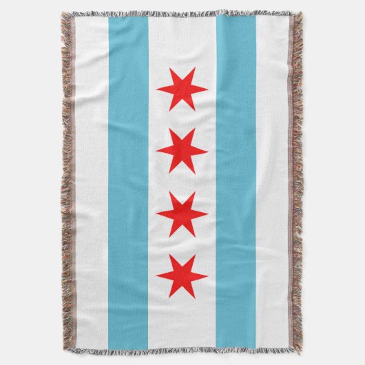 vlag van Chicago Deken (Voorkant Verticaal)