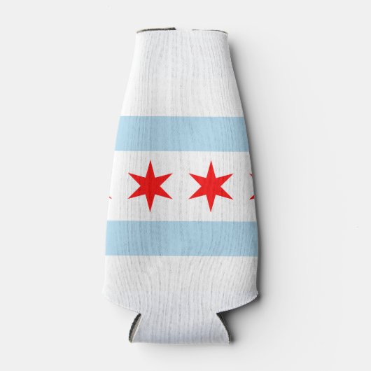 vlag van Chicago Flesjeskoeler (Voorkant)