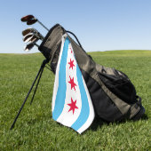 Vlag van Chicago Golfhanddoek (Groen)
