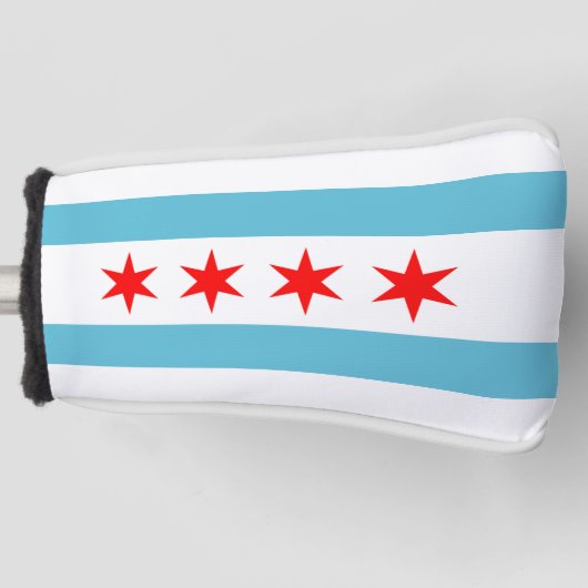 vlag van Chicago Golfheadcover (Voorkant)