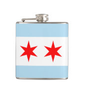 Vlag van Chicago Heupfles (Voorkant)