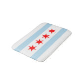 Vlag van Chicago, Illinois Badmat (Gekanteld)