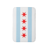 Vlag van Chicago, Illinois Badmat (Voorkant Verticaal)