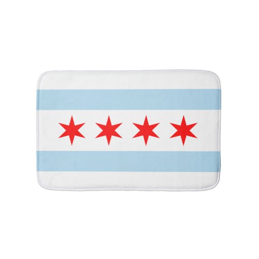 Vlag van Chicago, Illinois Badmat (Voorkant)