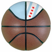 Vlag van Chicago, Illinois Basketball Basketbal (Rechts)