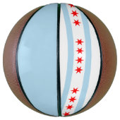 Vlag van Chicago, Illinois Basketball Basketbal (Verticaal)
