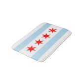 Vlag van Chicago, Illinois Bathroom Mat (Gekanteld)