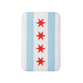 Vlag van Chicago, Illinois Bathroom Mat (Voorkant Verticaal)