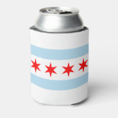 Vlag van Chicago, Illinois Blikjeskoeler (Blikje Achterkant)