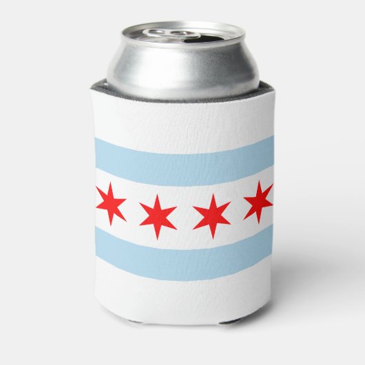 Vlag van Chicago, Illinois Blikjeskoeler (Blikje Achterkant)