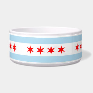 Vlag van Chicago, Illinois Bowl Voerbakje
