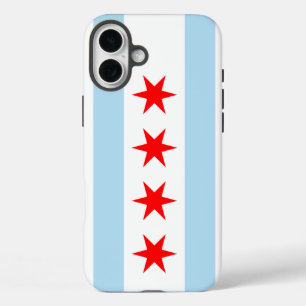 Vlag van Chicago, Illinois iPhone 16 Plus Hoesje