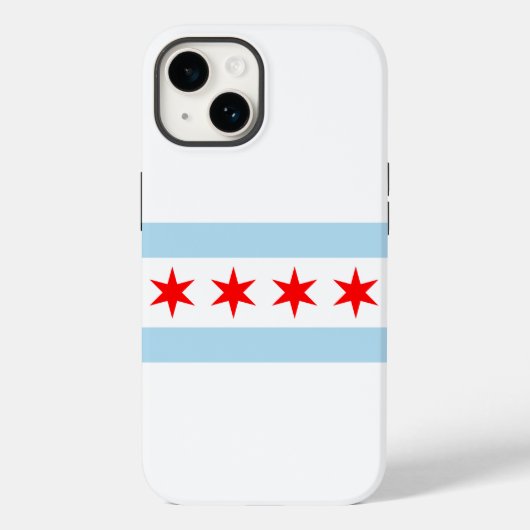 Vlag van Chicago, Illinois Case-Mate iPhone Case (Achterkant)