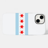 Vlag van Chicago, Illinois Case-Mate iPhone Case (Achterkant (horizontaal))
