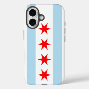 Vlag van Chicago, Illinois iPhone 16 Hoesje