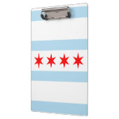 Vlag van Chicago, Illinois Clipboard Klembord (Links)