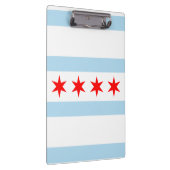 Vlag van Chicago, Illinois Clipboard Klembord (Rechts)