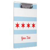 Vlag van Chicago, Illinois Clipboard Klembord (Rechts)