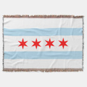 Vlag van Chicago, Illinois Deken (Voorkant)