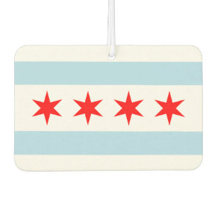 Vlag van Chicago, Illinois drankonderschoteltje Luchtverfrisser