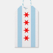Vlag van Chicago, Illinois Gift Labels Cadeaulabel (Voorkant)
