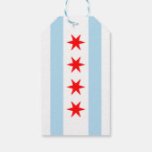 Vlag van Chicago, Illinois Gift Labels Cadeaulabel (Achterkant)