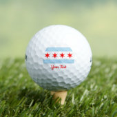 Vlag van Chicago, Illinois Golfballen (Insitu Shirt)